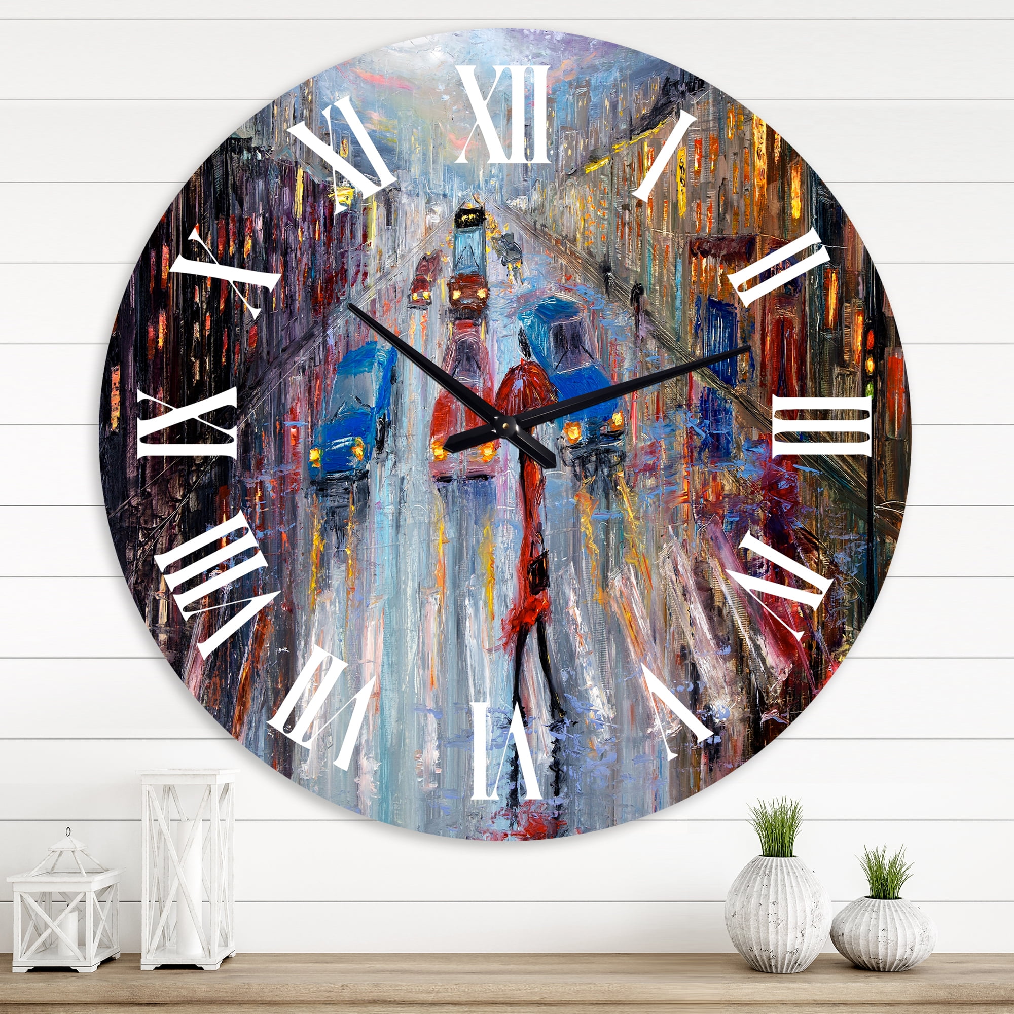 Designart 1 in Quartz Traditional Wall Clock