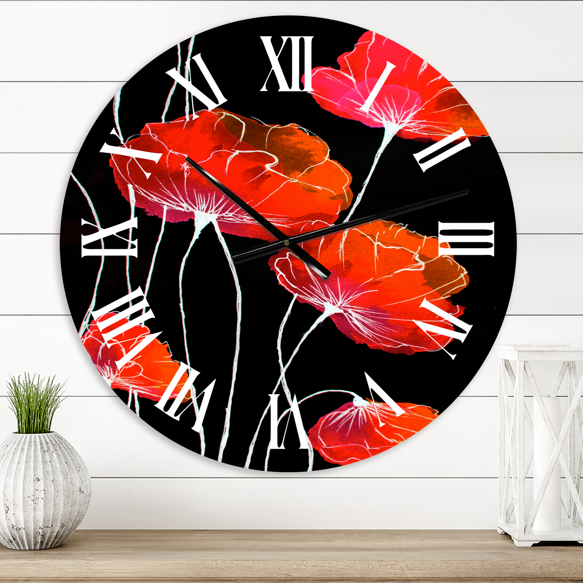 Designart 1 in Quartz Traditional Wall Clock