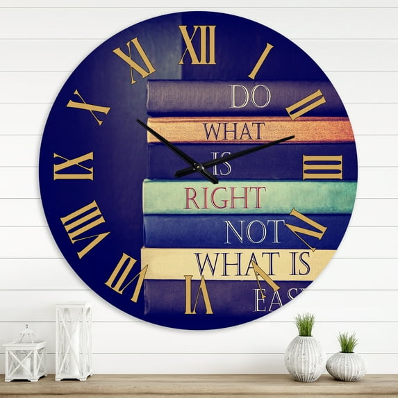 Designart 1 in Quartz Traditional Wall Clock
