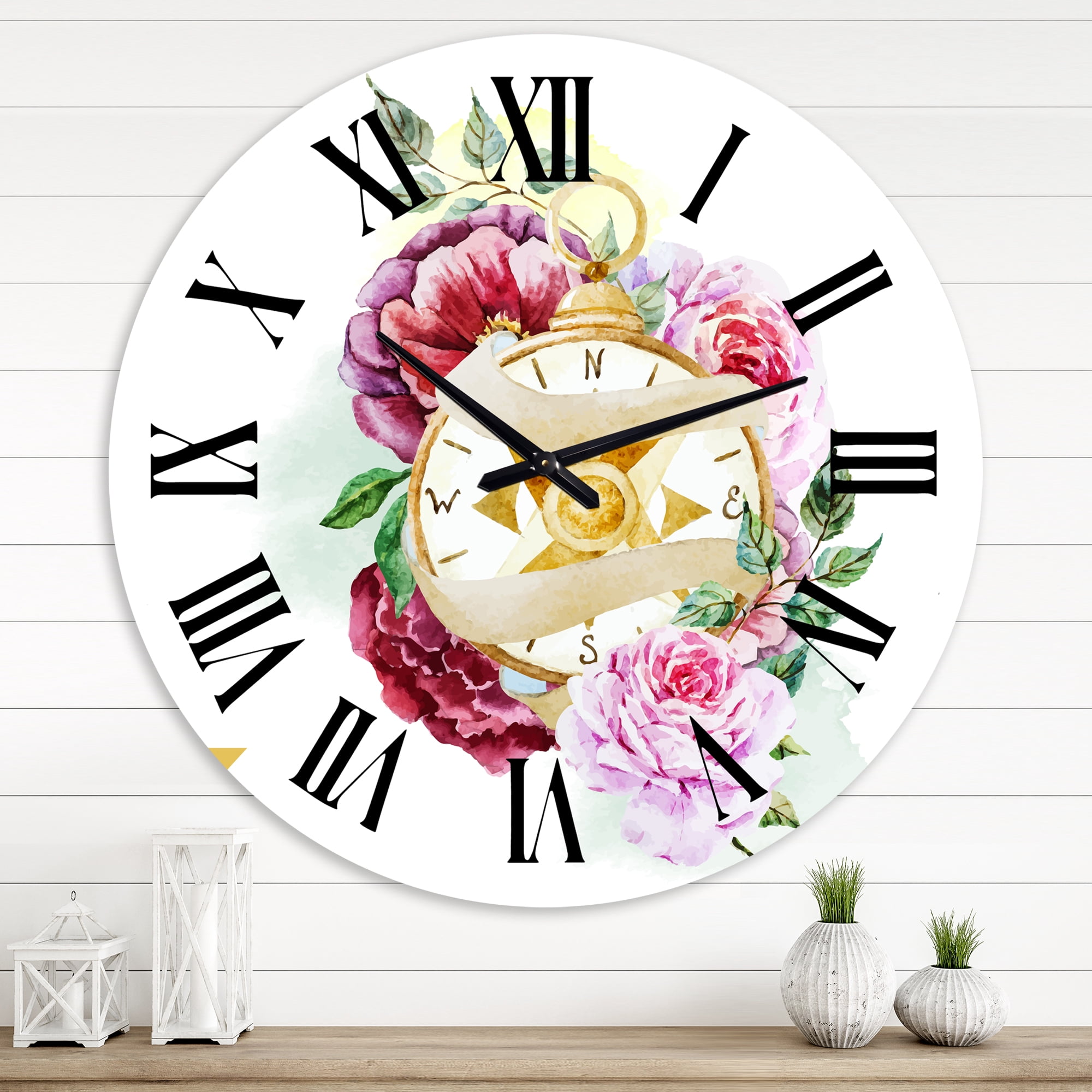 Designart 1 in Quartz Traditional Wall Clock