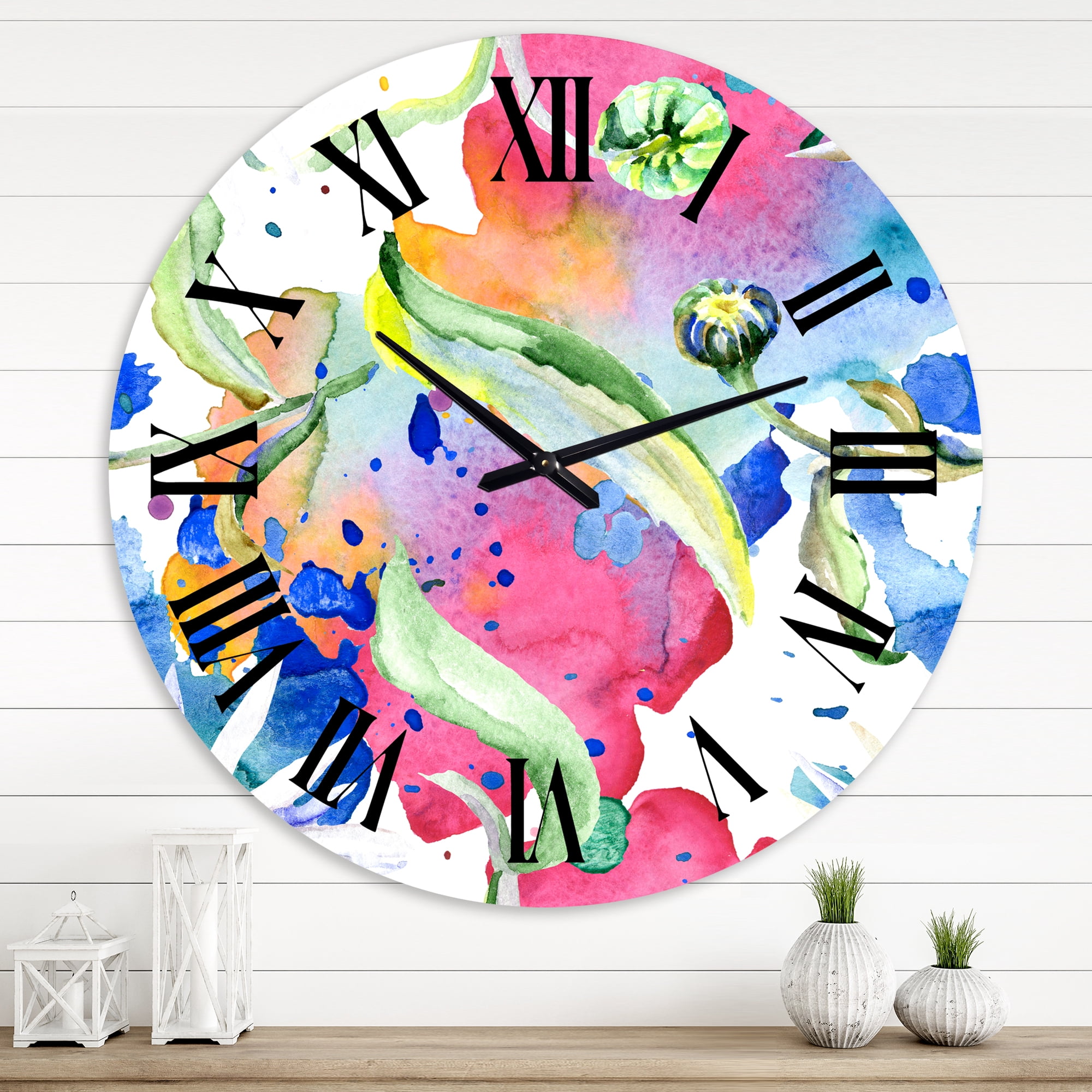 Designart 1 in Quartz Transitional Wall Clock