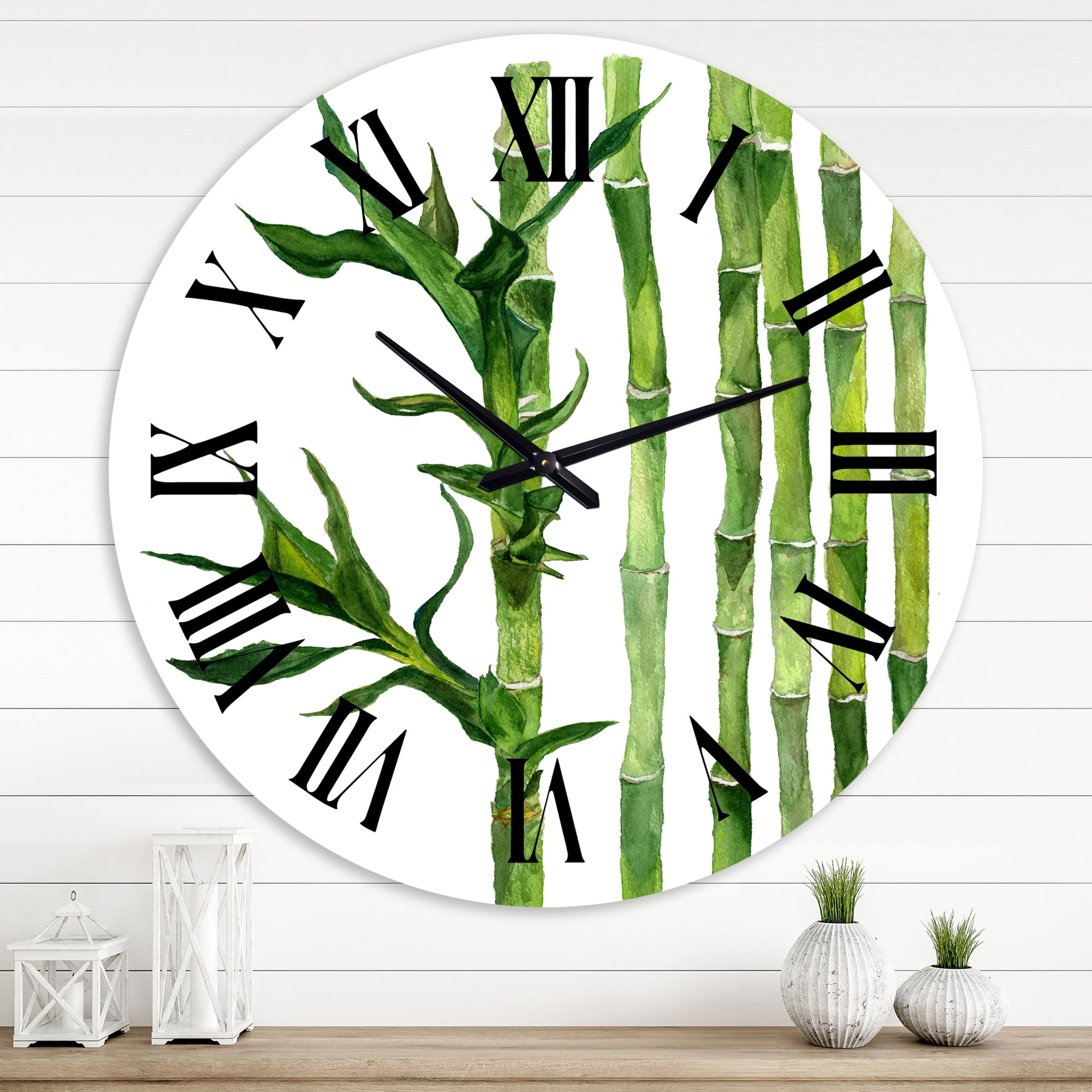 Designart 1 in Quartz Tropical Wall Clock