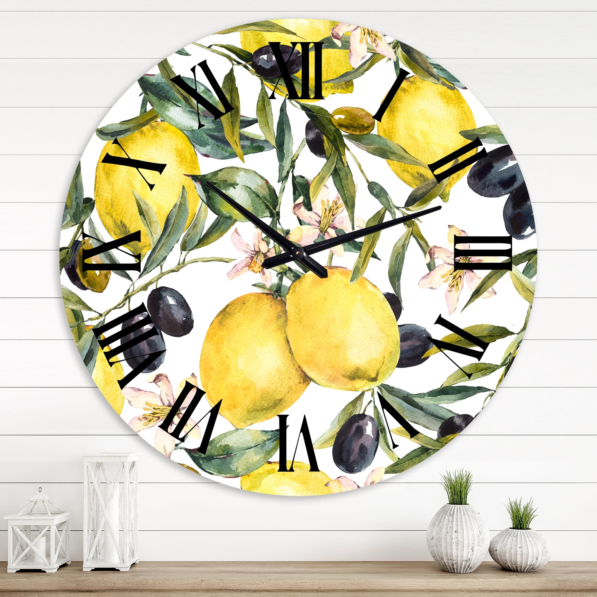 Designart 1 in Quartz Tropical Wall Clock