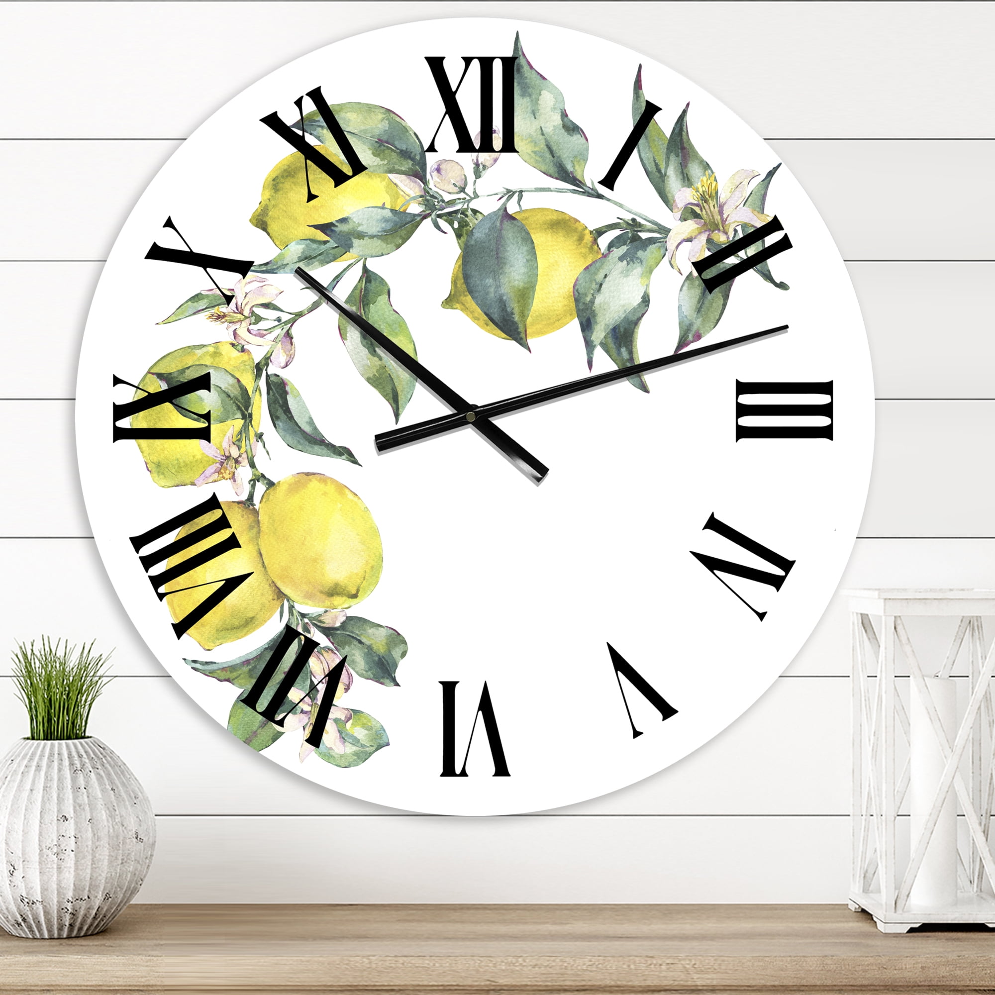 Designart 1 in Quartz Tropical Wall Clock