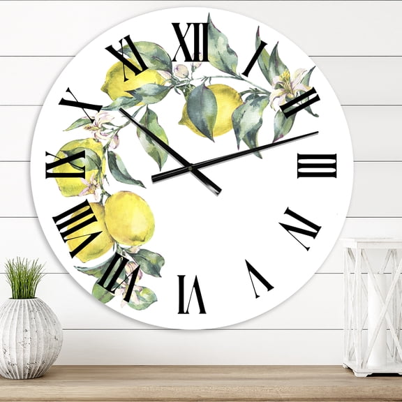 Designart 1 in Quartz Tropical Wall Clock