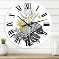 thumbnail image 1 of Designart 1 in Quartz Tropical Wall Clock, 1 of 5