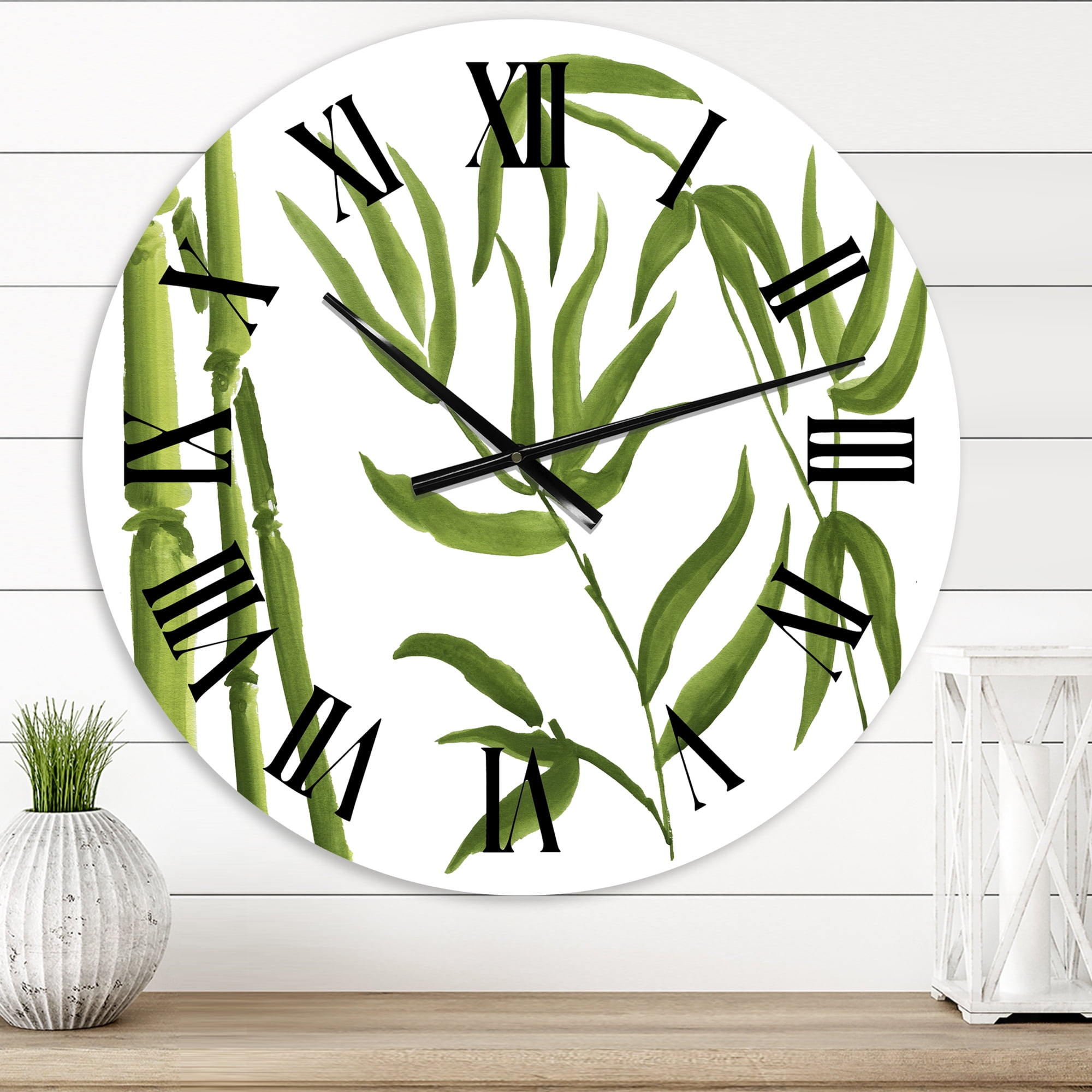 Designart 1 in Quartz Tropical Wall Clock
