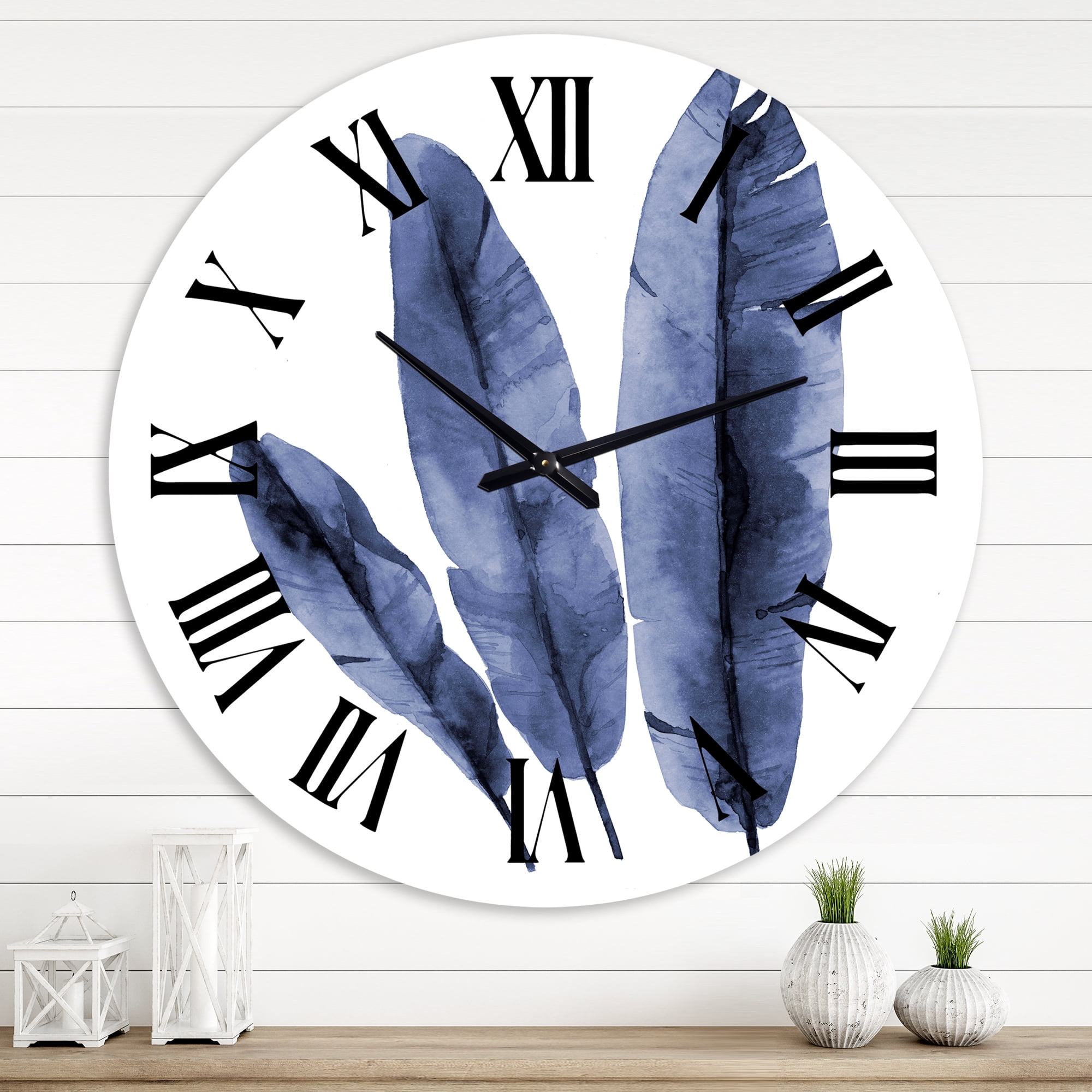 Designart 1 in Quartz Tropical Wall Clock