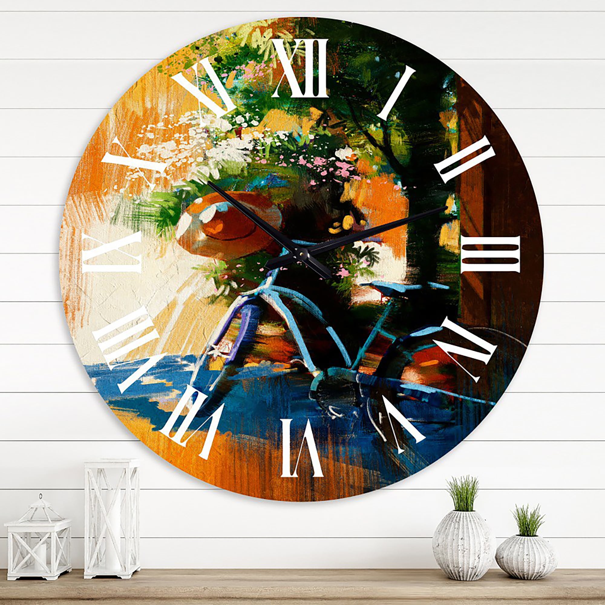 Designart 1 in Quartz Vintage Wall Clock