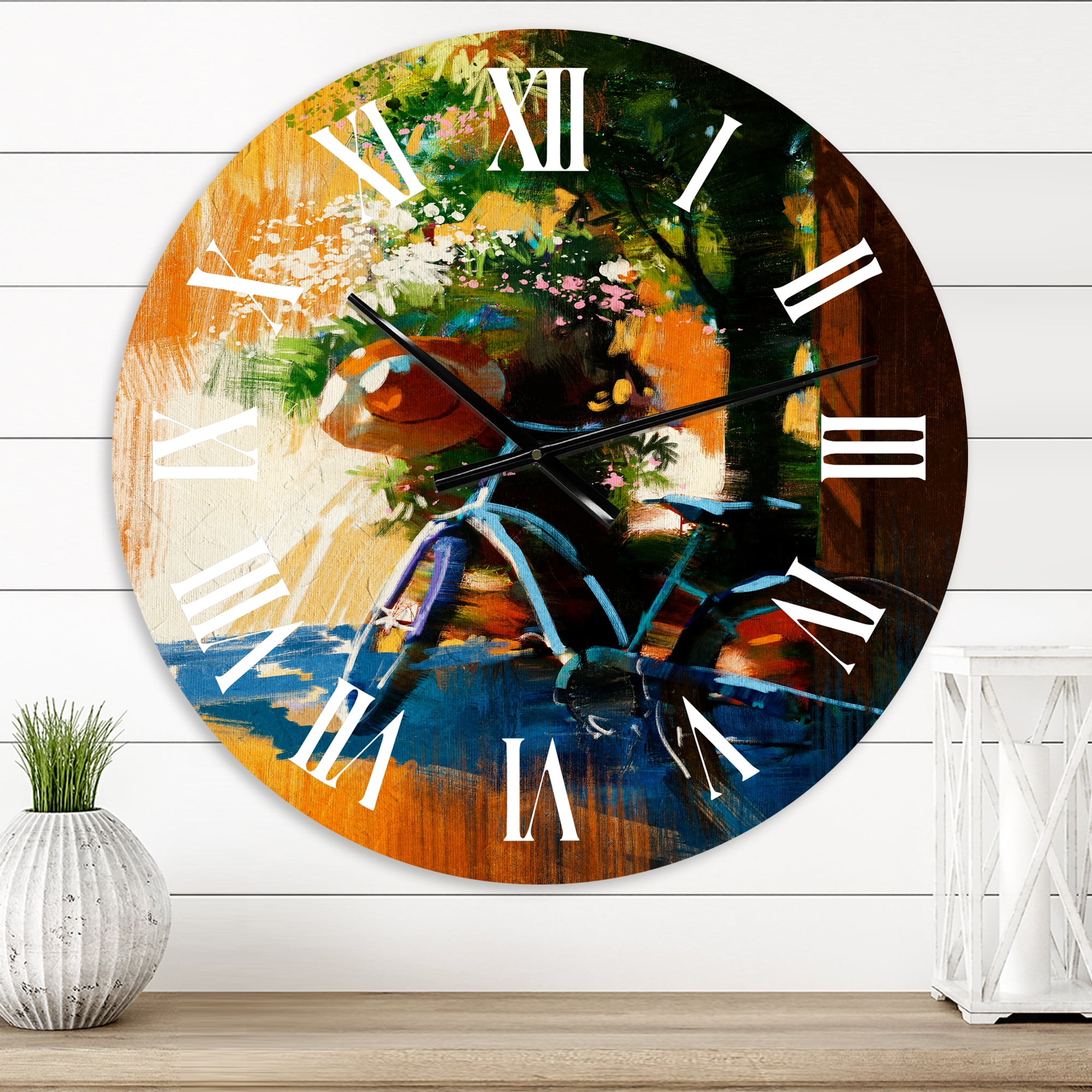 Designart 1 in Quartz Vintage Wall Clock