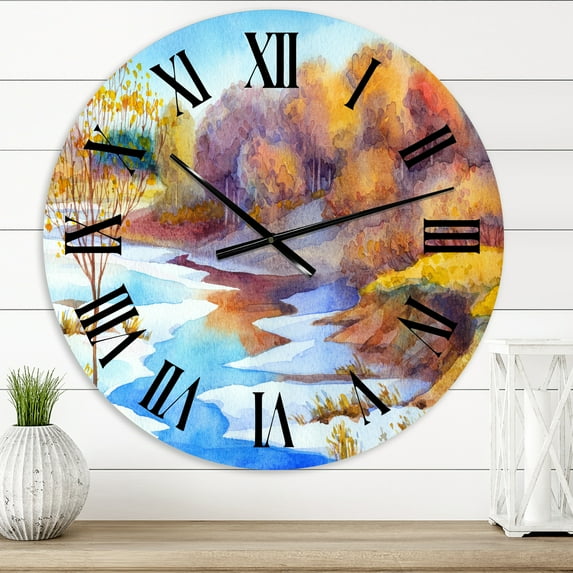 Designart 1 in Quartz Wall Clock