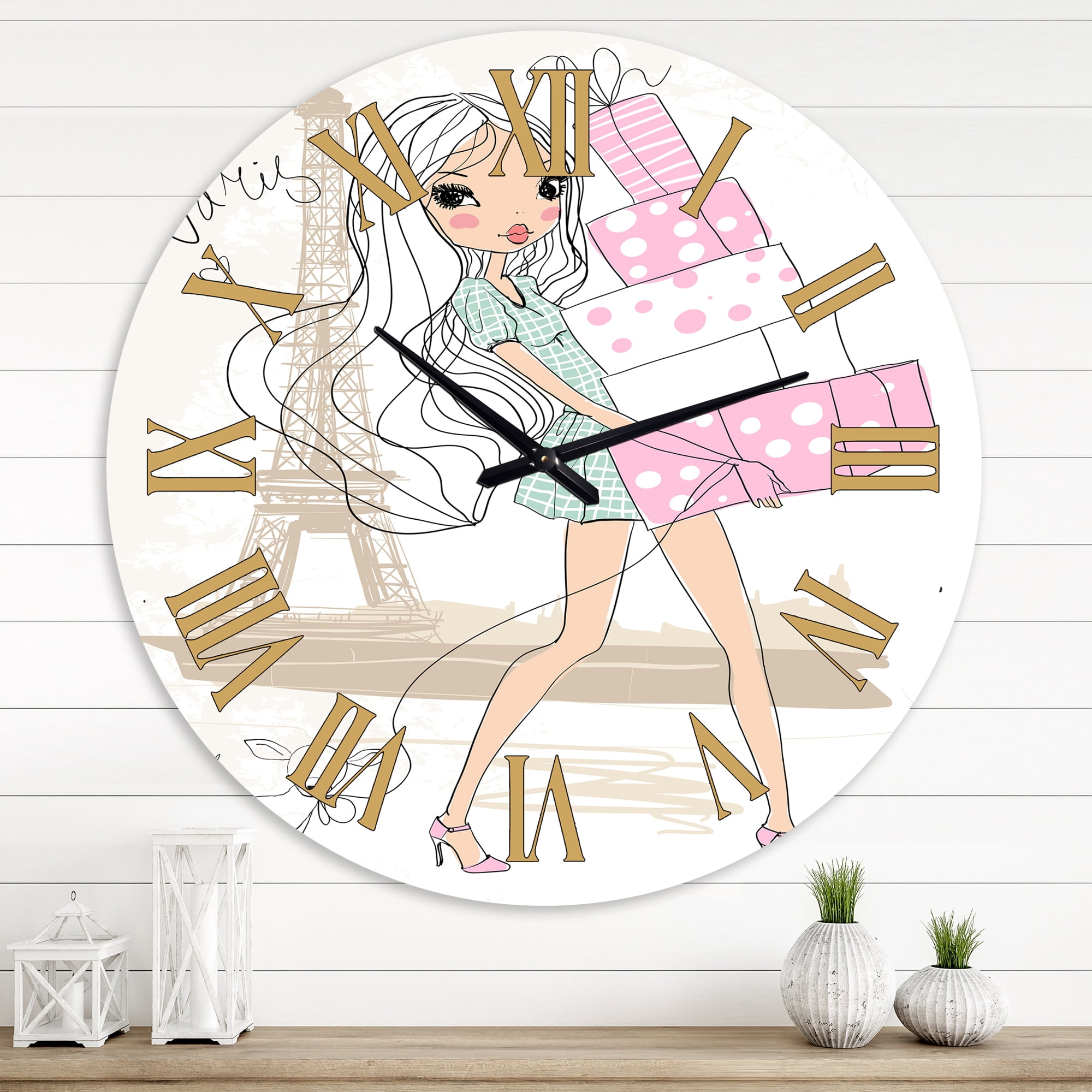 Designart 1 in Quartz Wall Clock