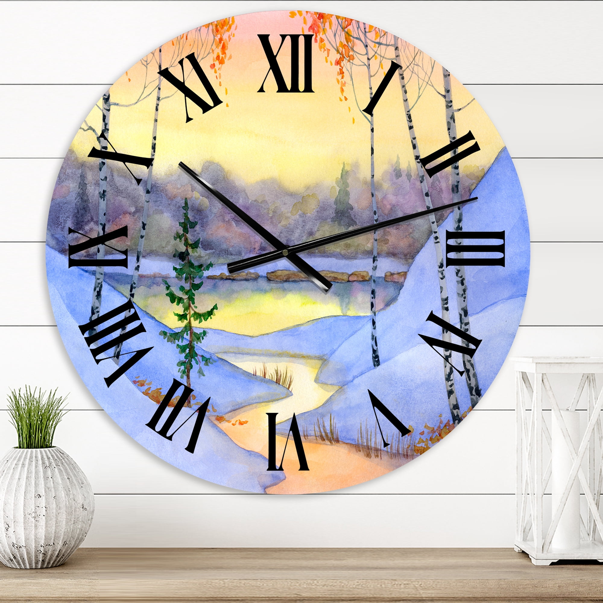 Designart 1 in Quartz Wall Clock