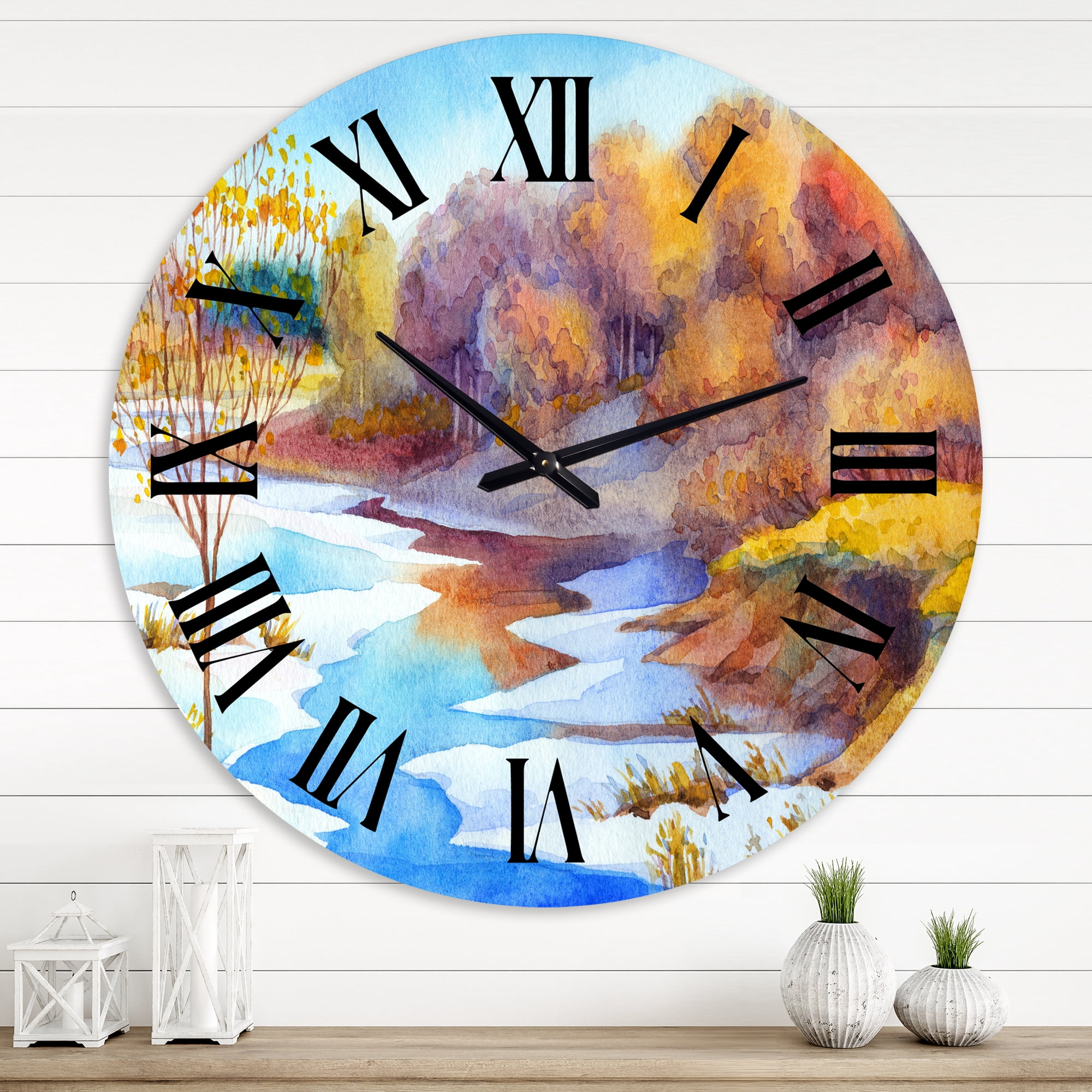 Designart 1 in Quartz Wall Clock