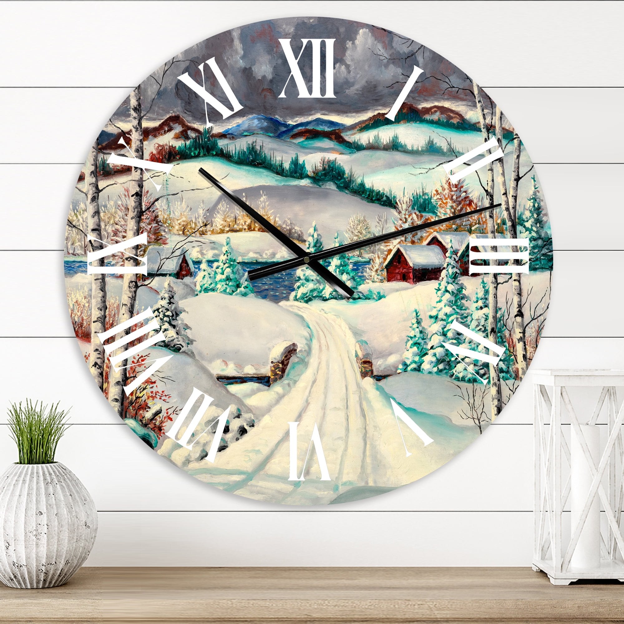 Designart 1 in Traditional Wall Clock
