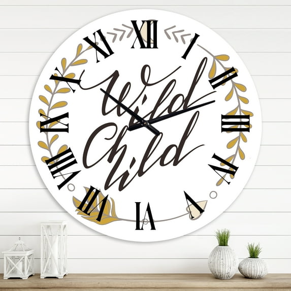 Designart 1 in Traditional Wall Clock