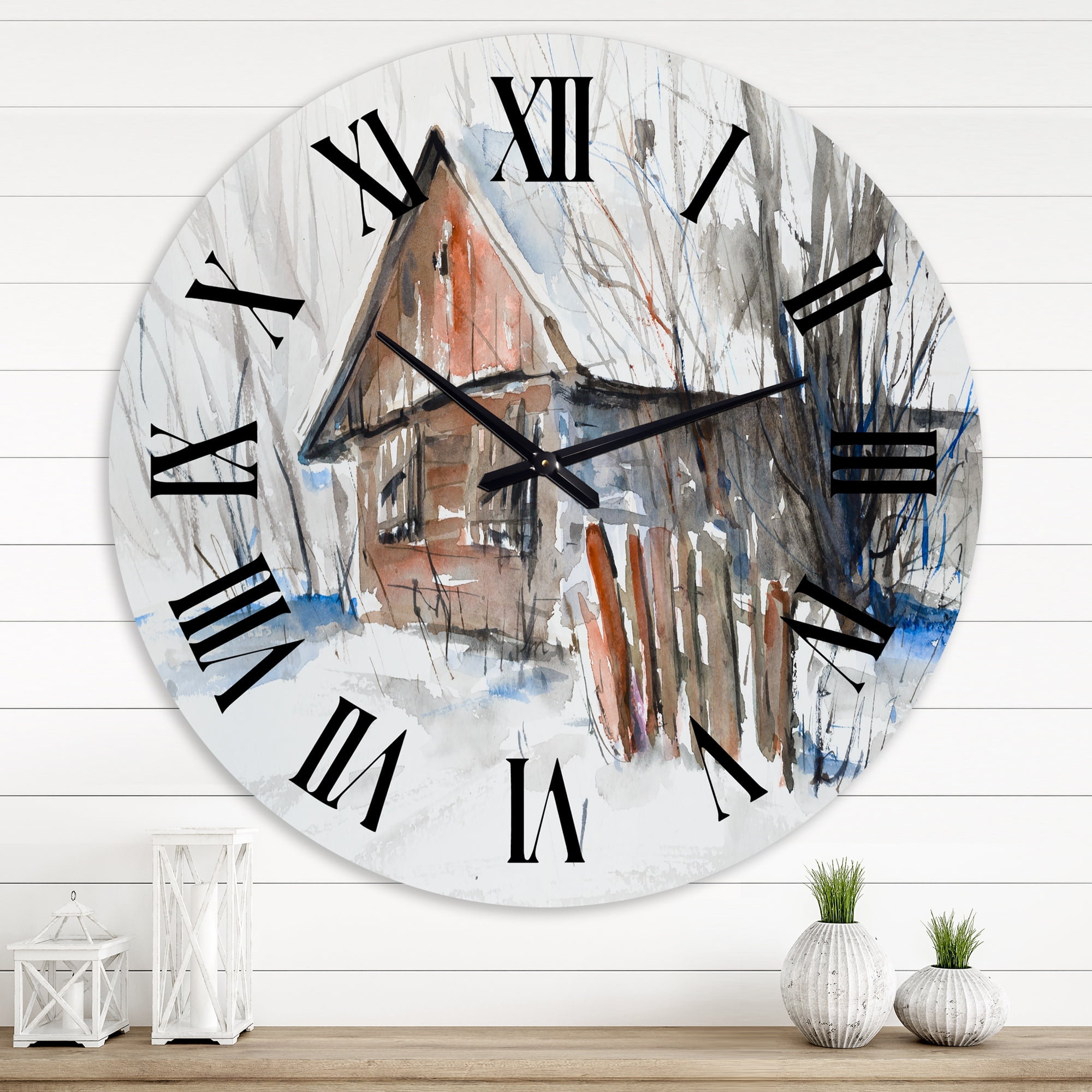 Designart 1 in Traditional Wall Clock