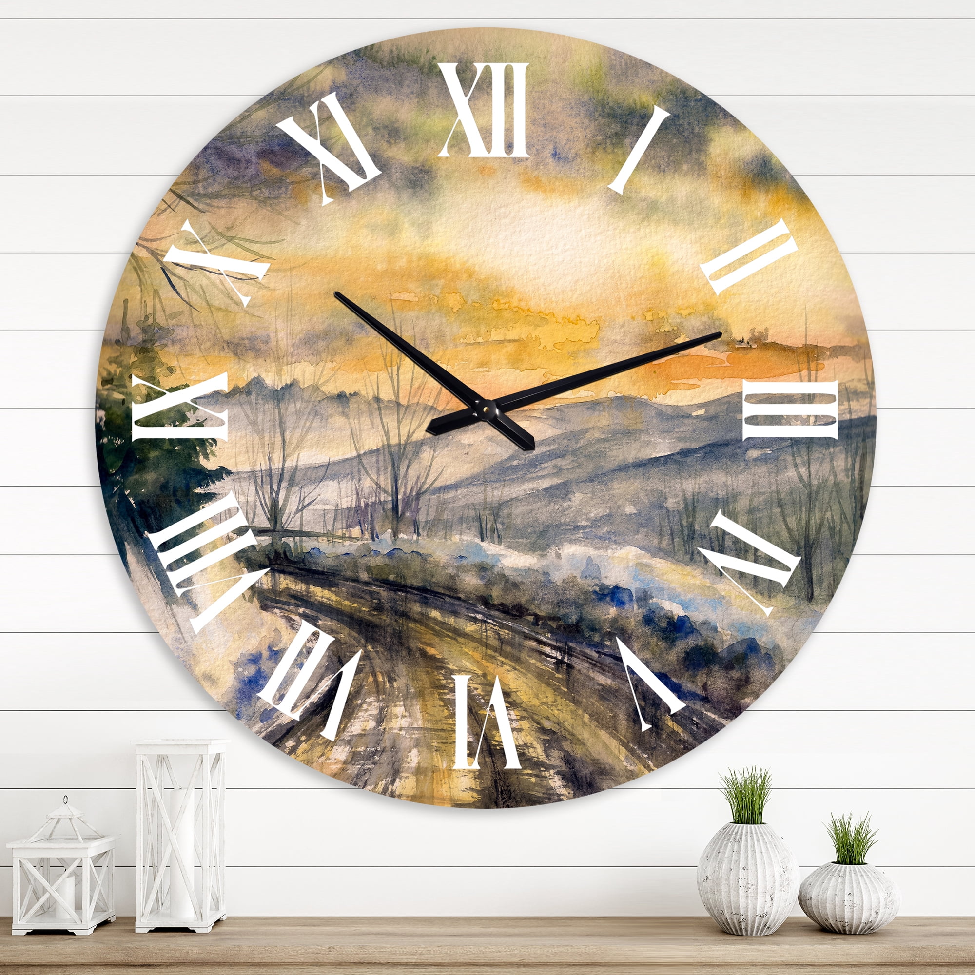 Designart 1 in Traditional Wall Clock