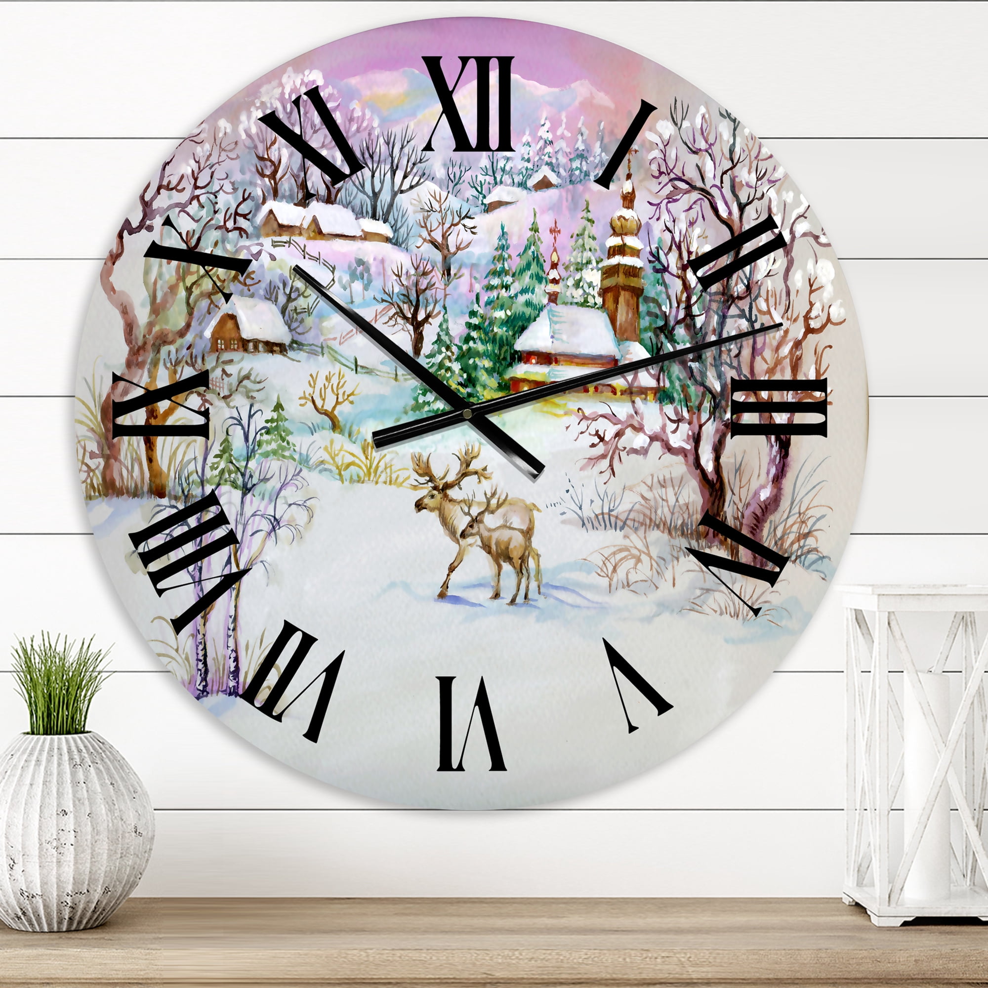 Designart 1 in Traditional Wall Clock