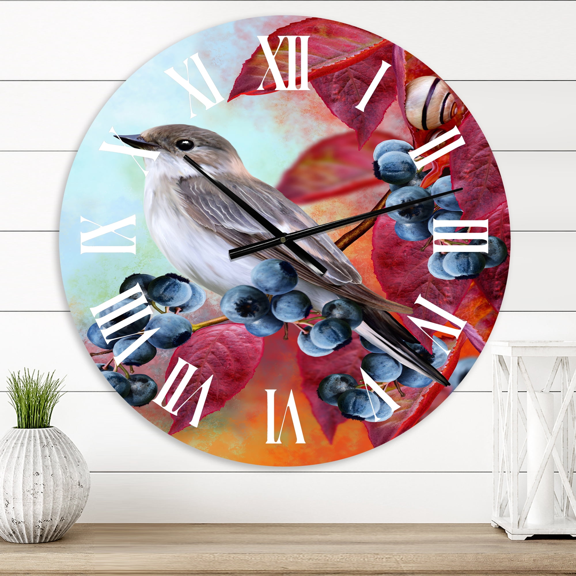 Designart 1 in Traditional Wall Clock