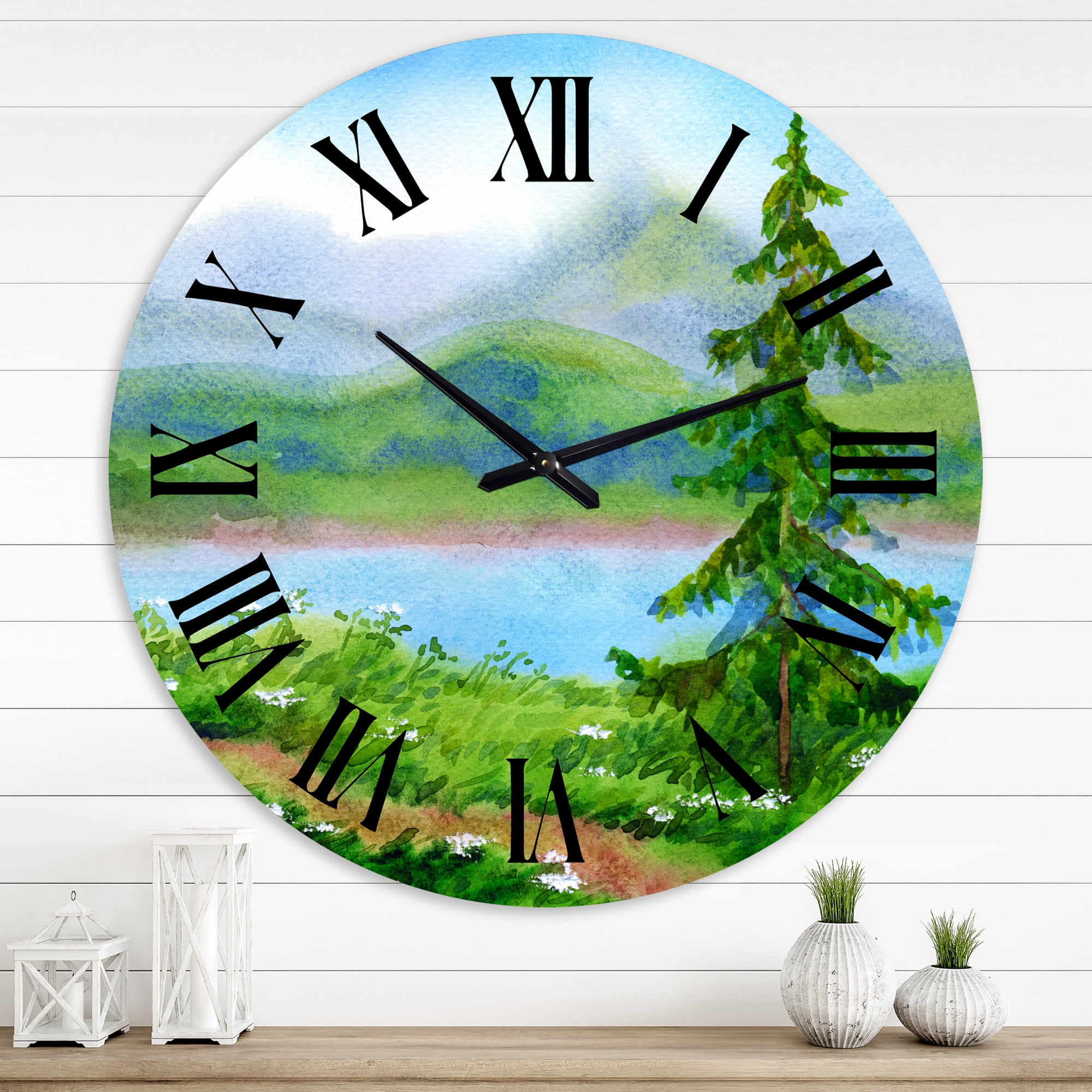 Designart 1 in Traditional Wall Clock
