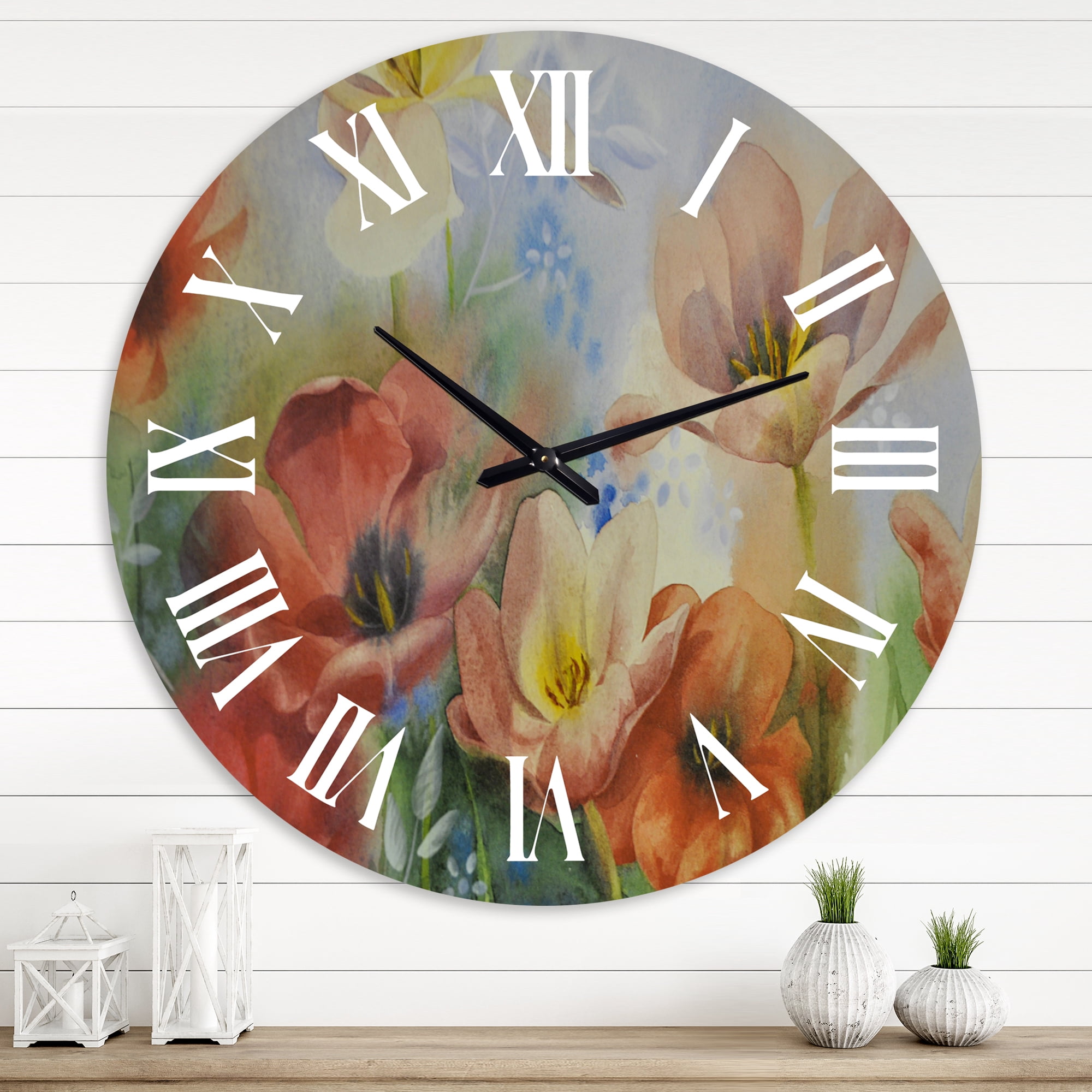 Designart 1 in Traditional Wall Clock