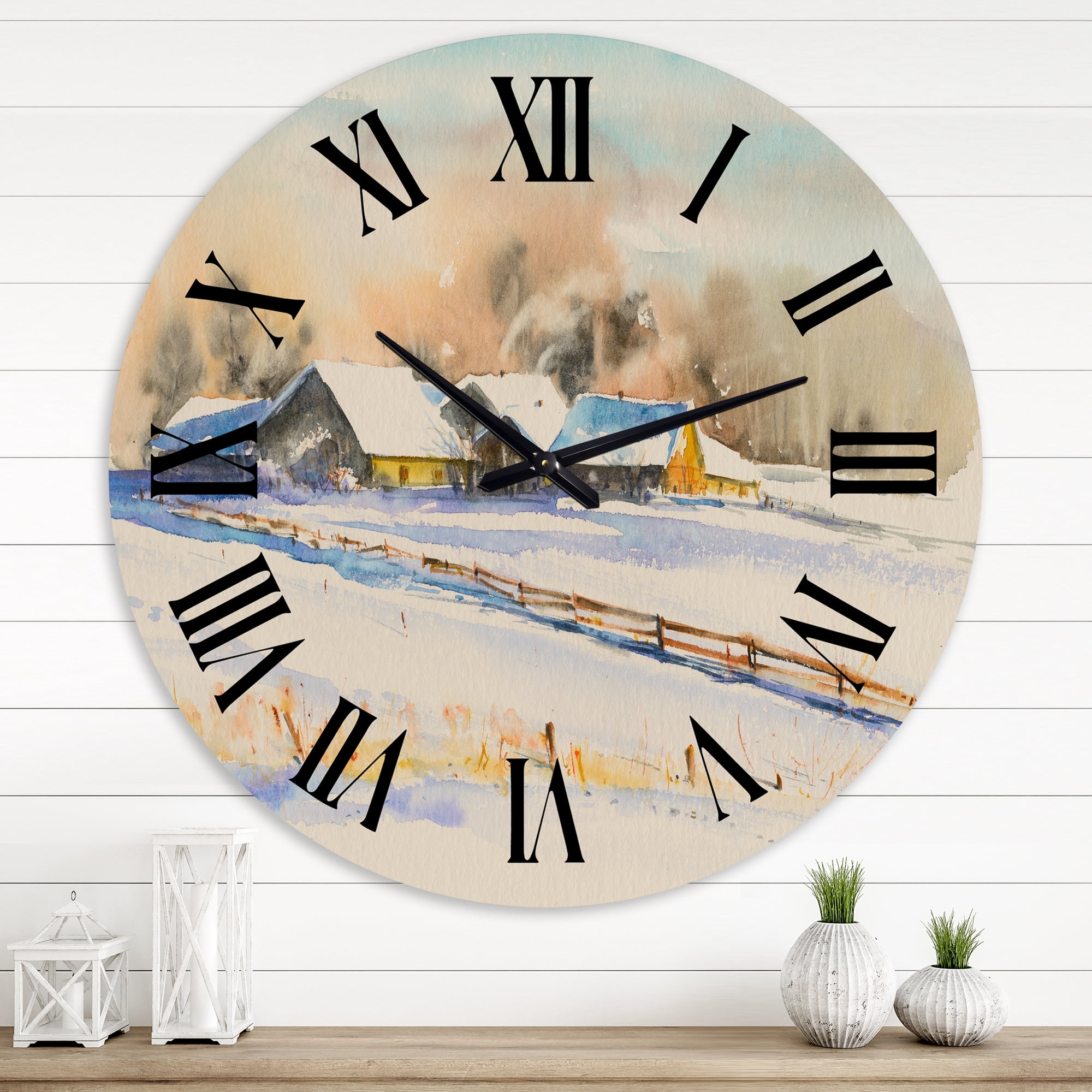 Designart 1 in Traditional Wall Clock
