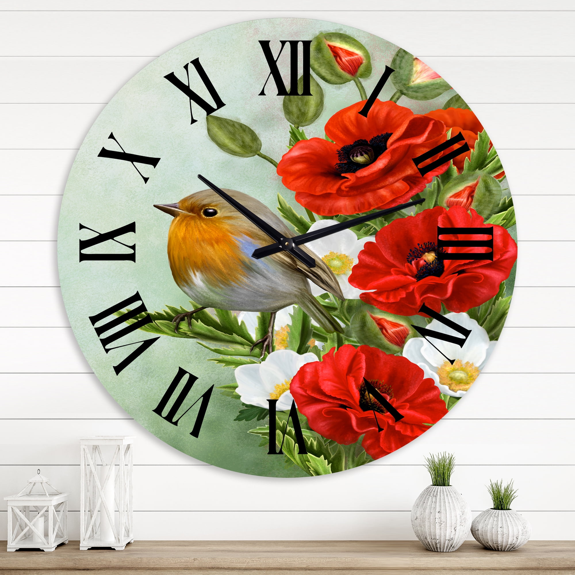 Designart 1 in Traditional Wall Clock