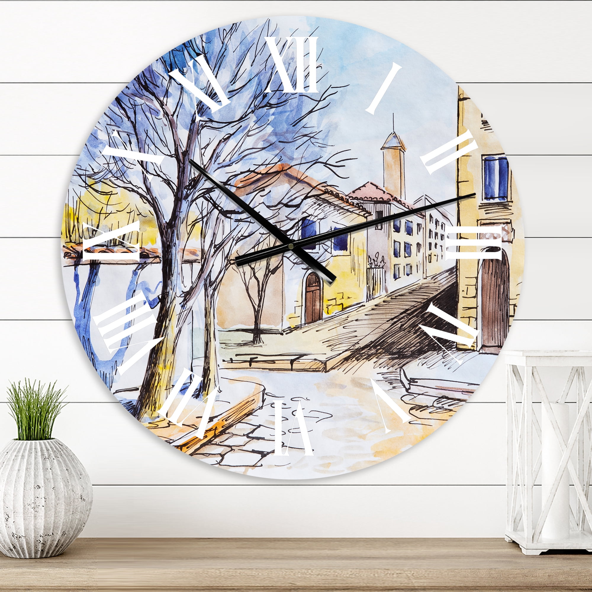 Designart 1 in Traditional Wall Clock