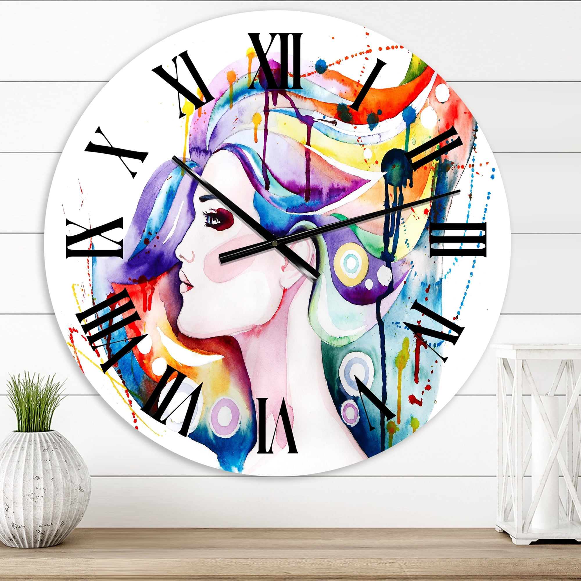 Designart 1 in Traditional Wall Clock