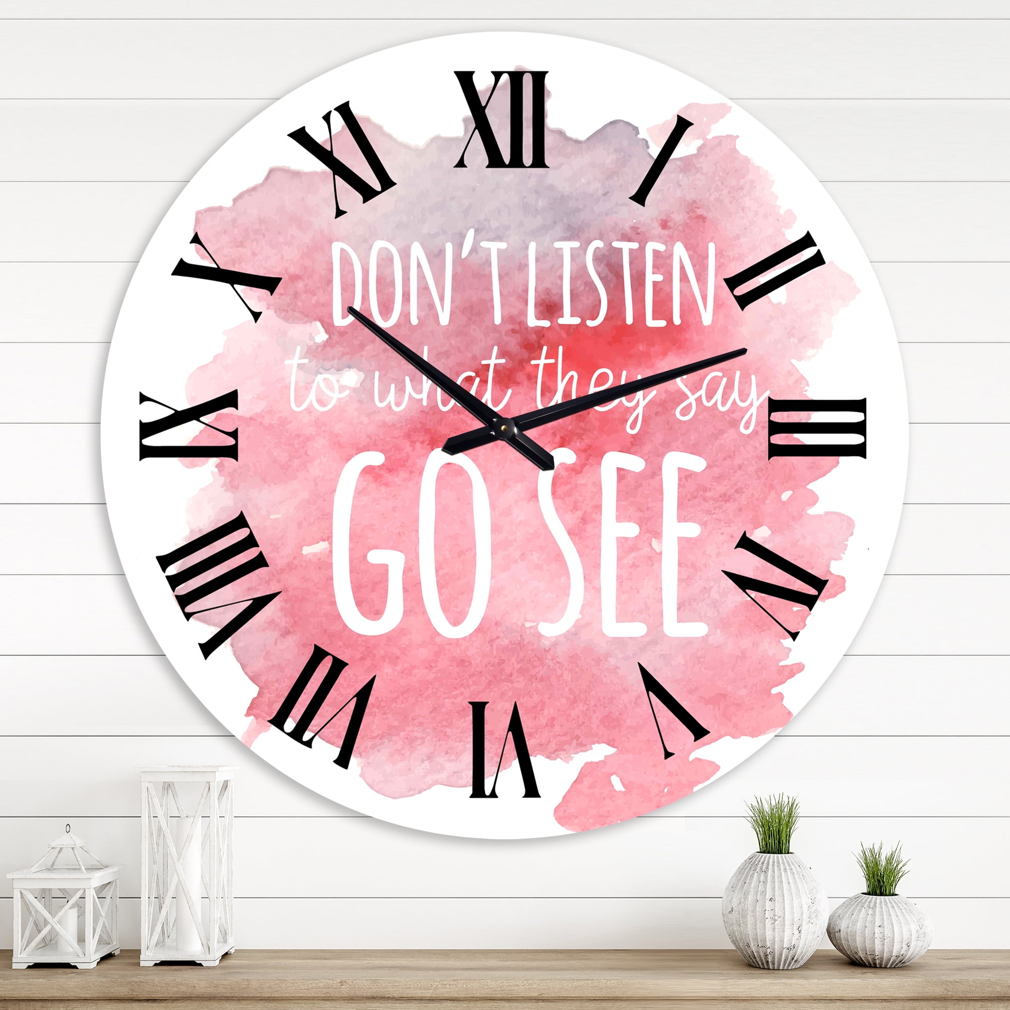 Designart 1 in Traditional Wall Clock