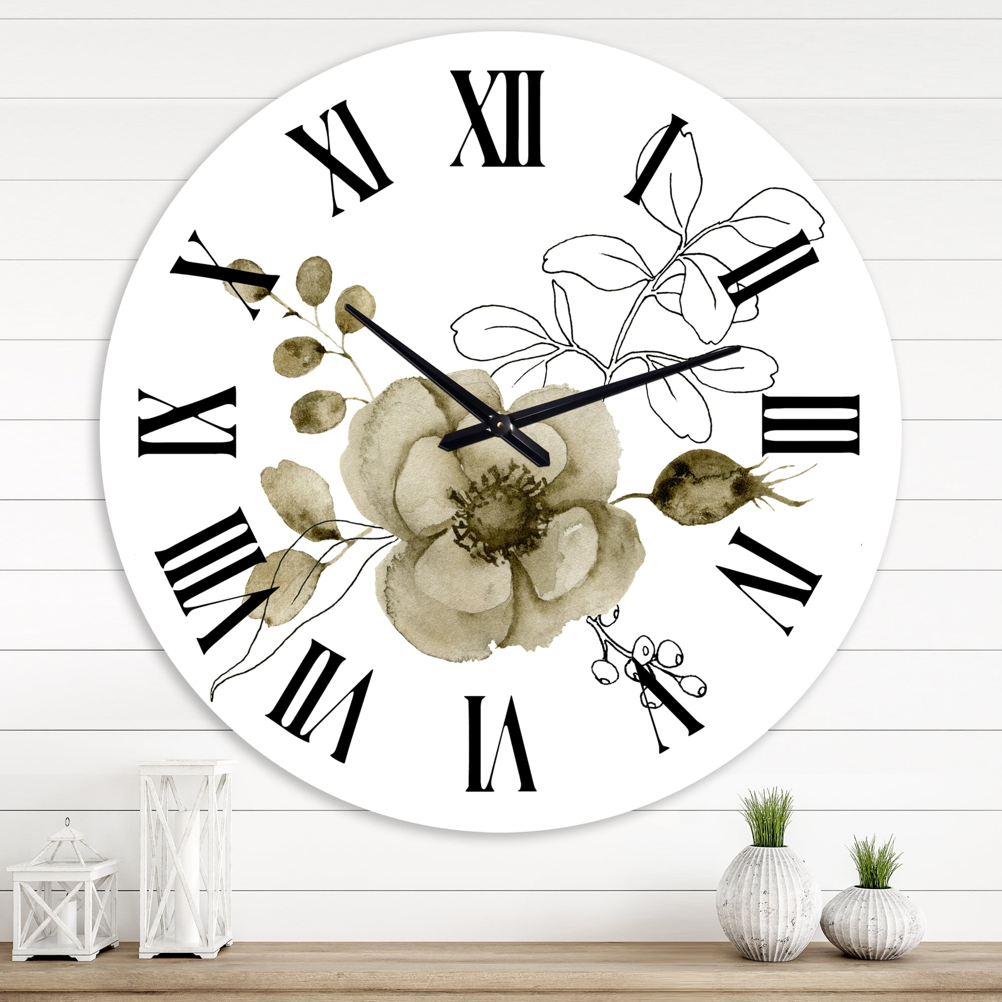 Designart 1 in Traditional Wall Clock