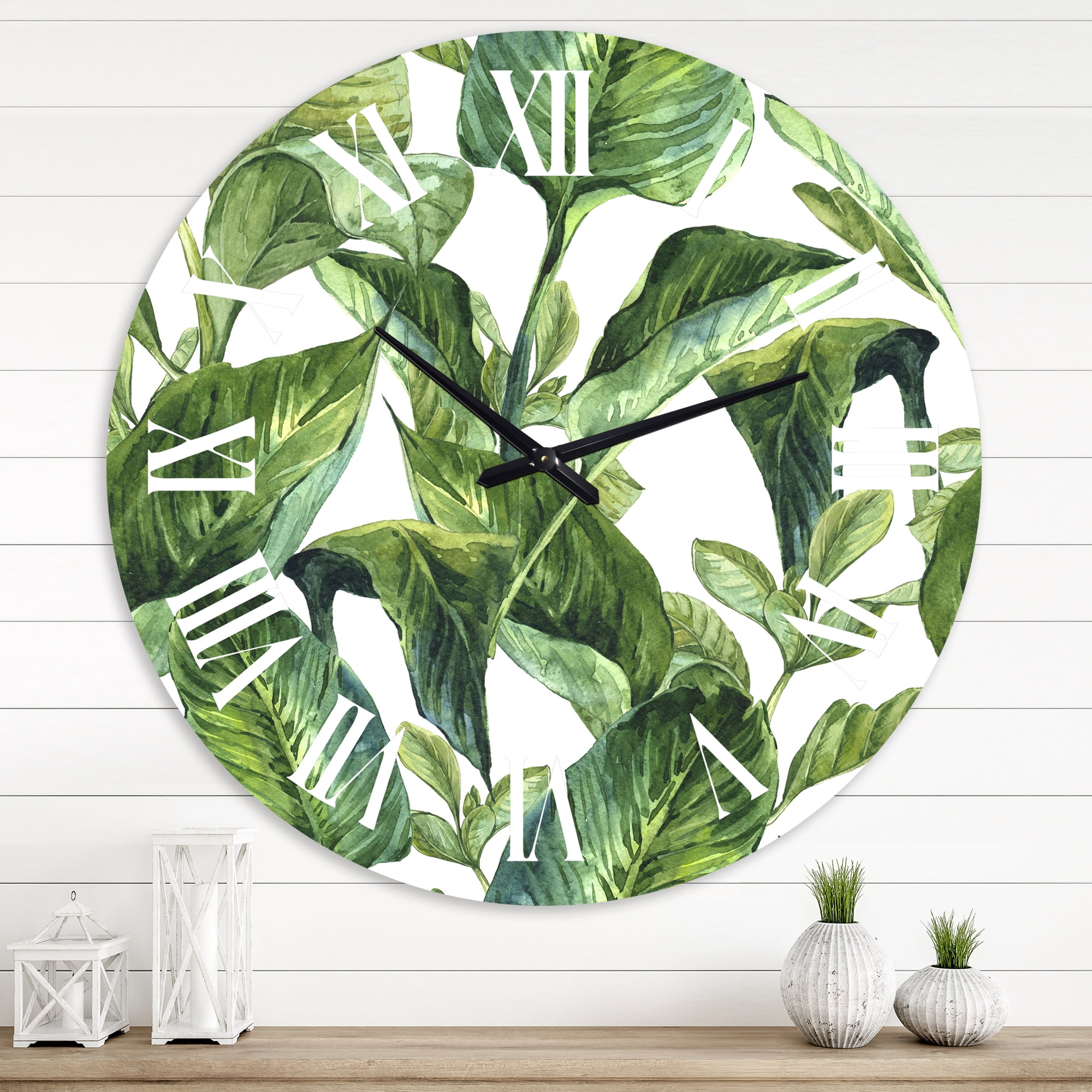 Designart 1 in Tropical Wall Clock