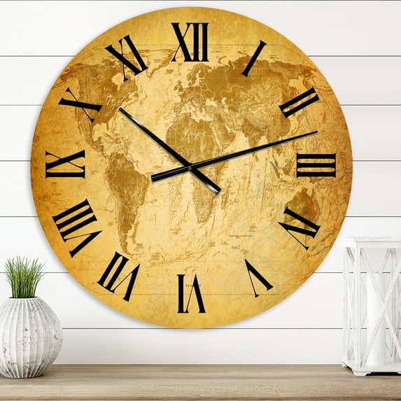 Designart 1 in Vintage Wall Clock