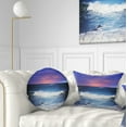 thumbnail image 1 of Designart 12" x 20" Blue Polyester Throw Pillow, 1 of 5