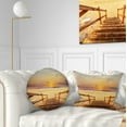 thumbnail image 1 of Designart 12" x 20" Brown Polyester Throw Pillow, 1 of 5