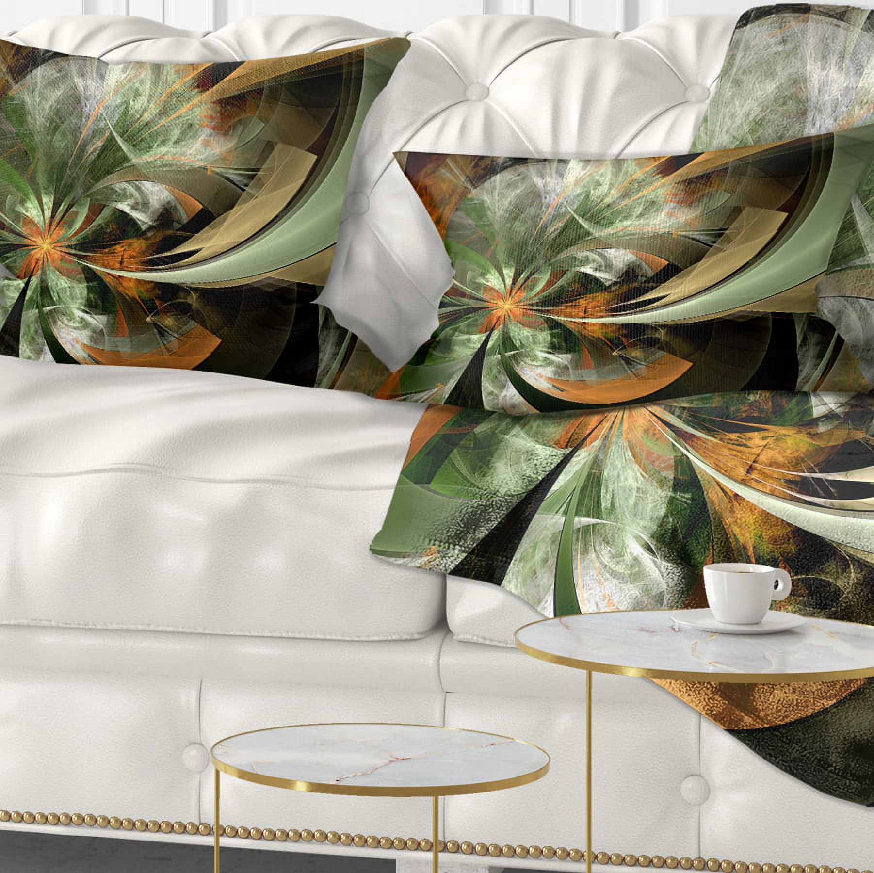 Designart 12" x 20" Contemporary, Modern Black Polyester Throw Pillow