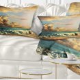 thumbnail image 1 of Designart 12" x 20" Green Polyester Throw Pillow, 1 of 5