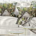 thumbnail image 1 of Designart 12" x 20" Green Polyester Throw Pillow, 1 of 5
