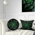 thumbnail image 1 of Designart 12" x 20" Green Polyester Throw Pillow, 1 of 5