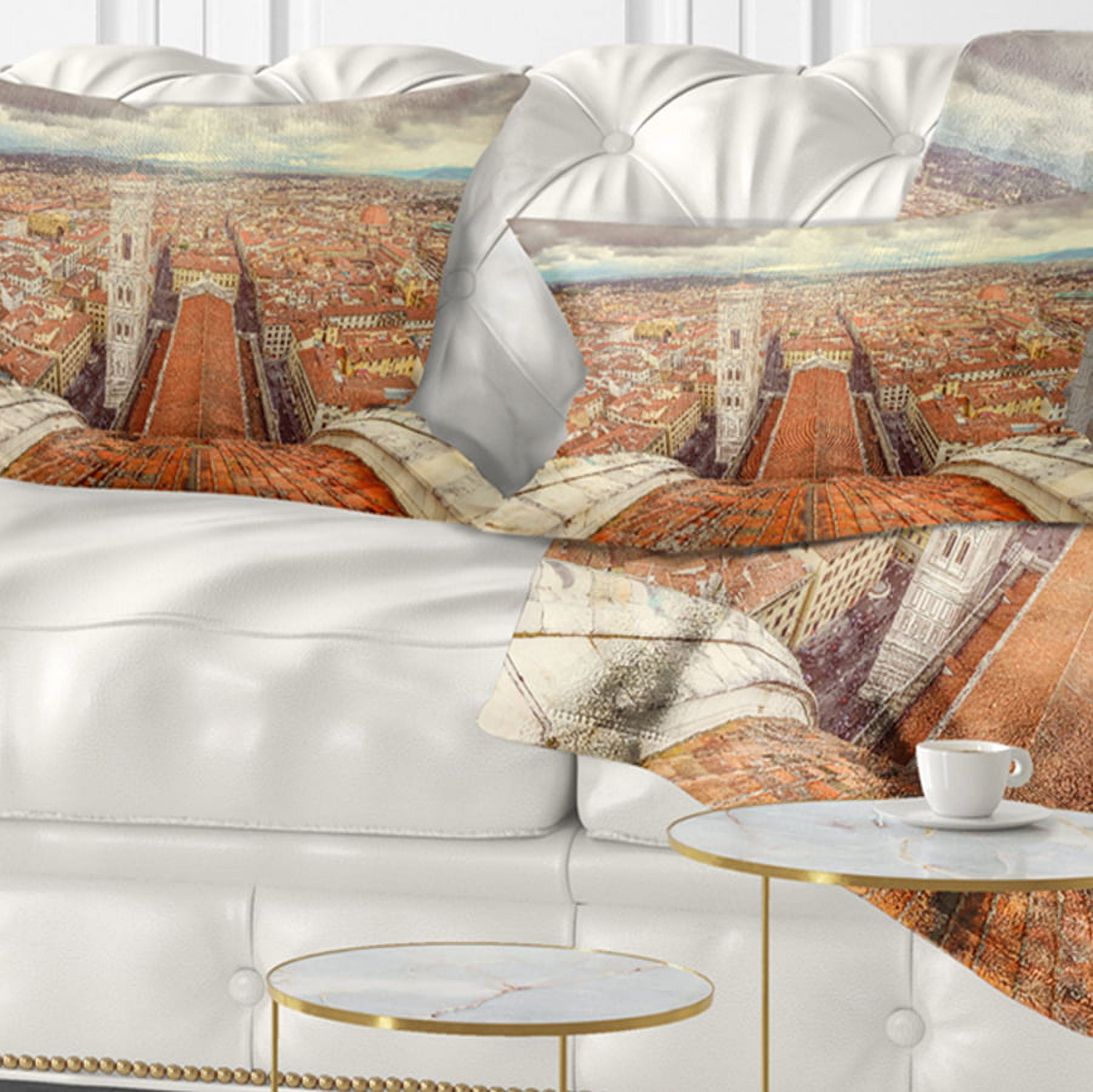 Designart 12" x 20" Multi-color Polyester Throw Pillow