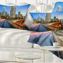 Designart 12" x 20" Multi-color Polyester Throw Pillow