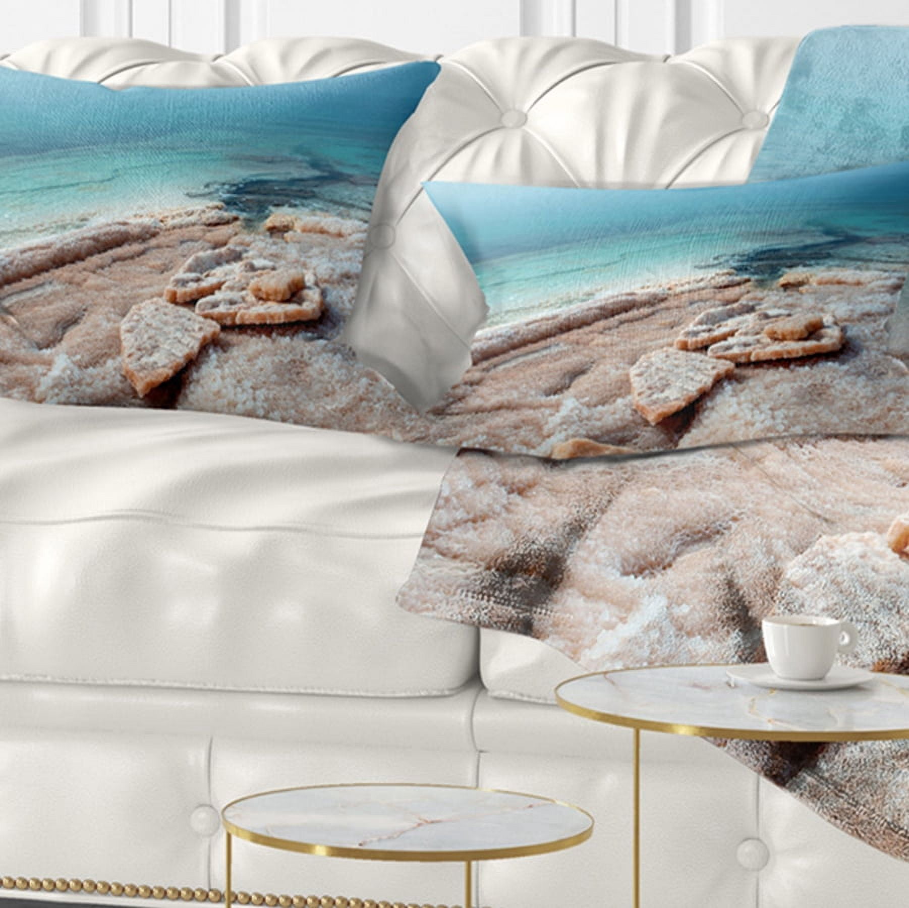 Designart 12" x 20" Multi-color Polyester Throw Pillow