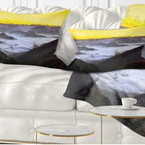 Designart 12" x 20" Multi-color Polyester Throw Pillow