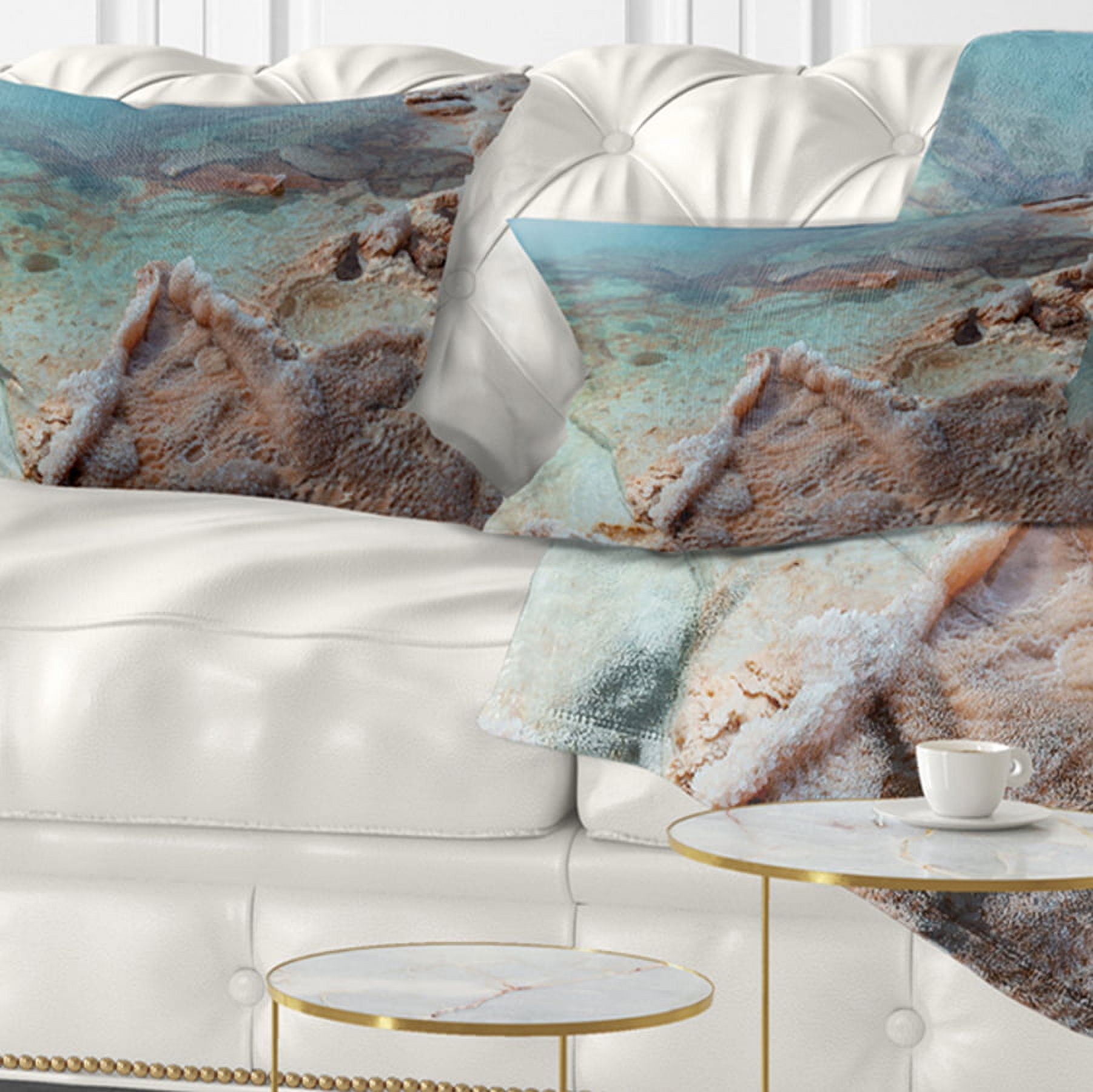 Designart 12" x 20" Multi-color Polyester Throw Pillow