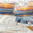 thumbnail image 1 of Designart 12" x 20" Multi-color Sea Shore Polyester Throw Pillow, 1 of 5
