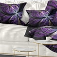 thumbnail image 1 of Designart 12" x 20" Purple Polyester Throw Pillow, 1 of 5