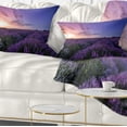 thumbnail image 1 of Designart 12" x 20" Purple Polyester Throw Pillow, 1 of 5