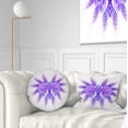 thumbnail image 1 of Designart 12" x 20" Purple Polyester Throw Pillow, 1 of 5