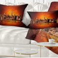 thumbnail image 1 of Designart 12" x 20" Red Polyester Throw Pillow, 1 of 5